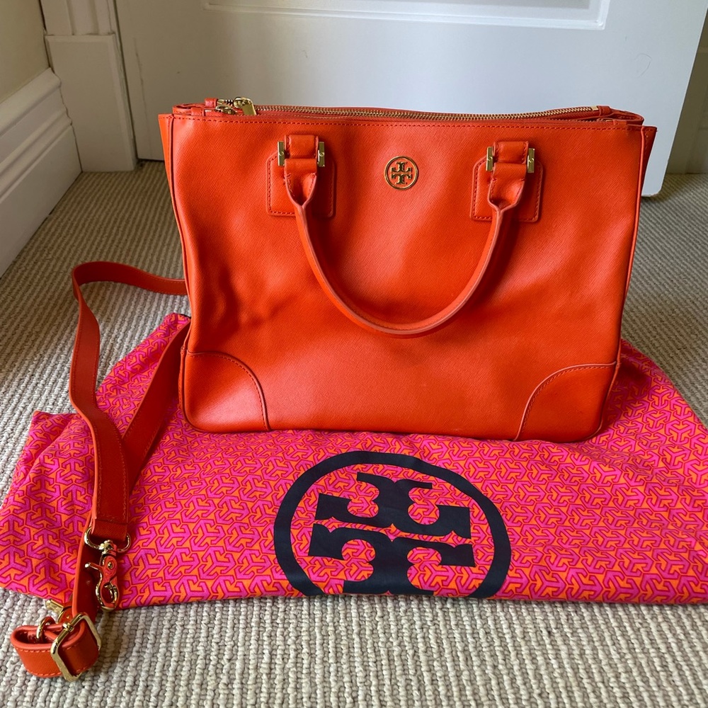Tory Burch Robinson Double Zip Tote